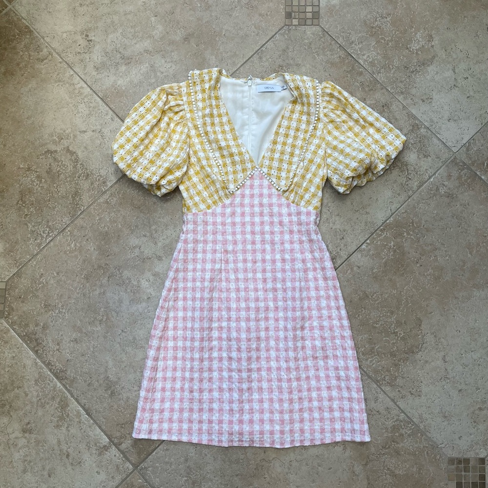 GREYLIN gingham dress
